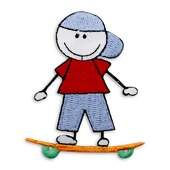 Aplicação Termocolante Stambord Boy Skate JBT-3541 com 03 Und