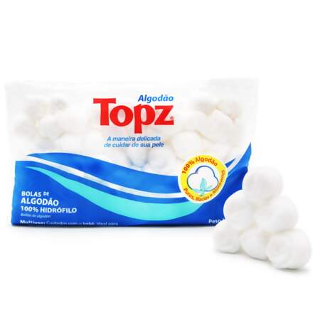 Algodão em Bolas Hidrófilo Topz com 95g