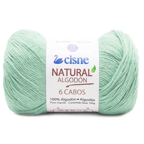 Fio Natural Algodón Cisne com 6 Cabos 100g FL