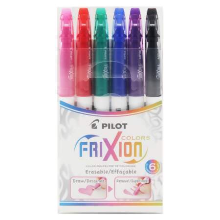 Kit Canetinha Hidrográfica Apagável Frixion Colors Pilot com 06 Und