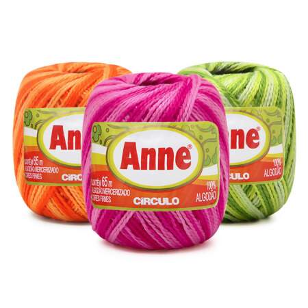 Linha Anne 65 mt Circulo Cores Mescladas