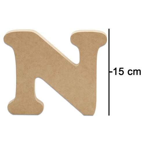 Letras Fat Art de MDF - Tamanho 15 cm - 1 unidade FL