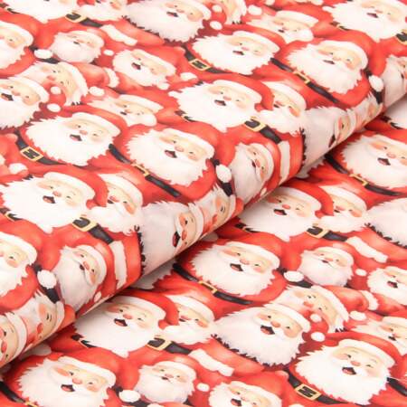 Tecido Patchwork Digital Fabricart DN160 Papai Noel 0,48x1,50mts