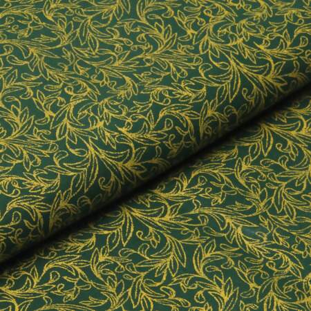 Tecido Patchwork Circulo Natal 461890 2767 Arabesco Verde 0,48x1,50mts