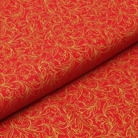 Tecido Patchwork Circulo Natal 461890 2768 Arabesco Vermelho 0,48x1,50mts FL