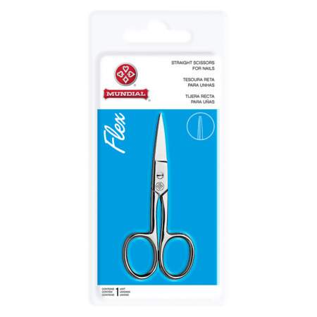 Tesoura para Unhas Reta Mundial Flex BC-322