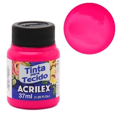Tinta Acrilex Para Tecido Fosca Flúor Ref.4040 37ml