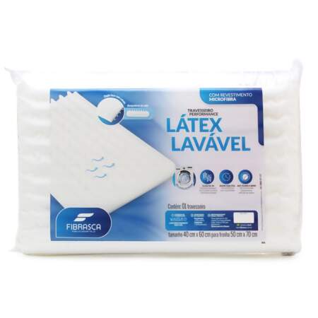 Travesseiro Látex Lavável New Performance Fribrasca 4606