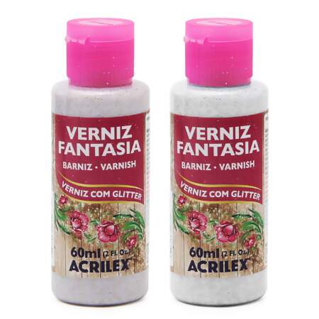 Verniz Fantasia Acrilex com Glitter R.20860 60ml