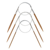 Agulha Circular de Tricô Bambu Circulo 40cm