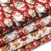 Tecido Patchwork Digital Fabricart Coleção Sweet Christmas 0,48x1,50mts