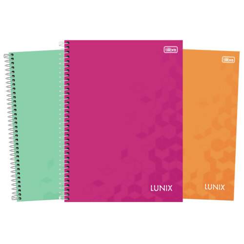 Caderno Espiral Capa Dura Universitário Tilibra Lunix 10 Matérias 160 Folhas Fl 2150